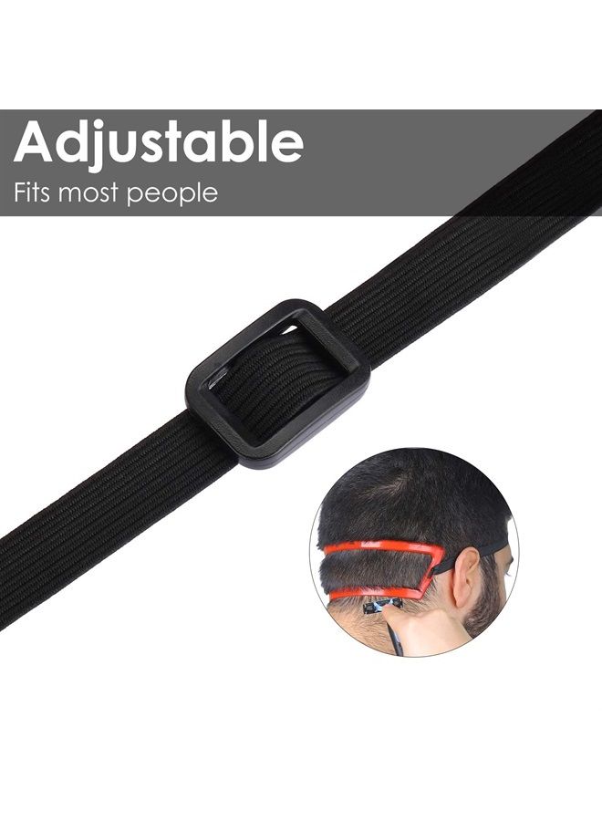 Linkidea 4 Pcs Beard Shaping Tool, Beard Shaping Haircut Tool Kit for Men Hairline Neckline & Beard Grooming Styling Beard Trimming Tools (Red) - Image 3