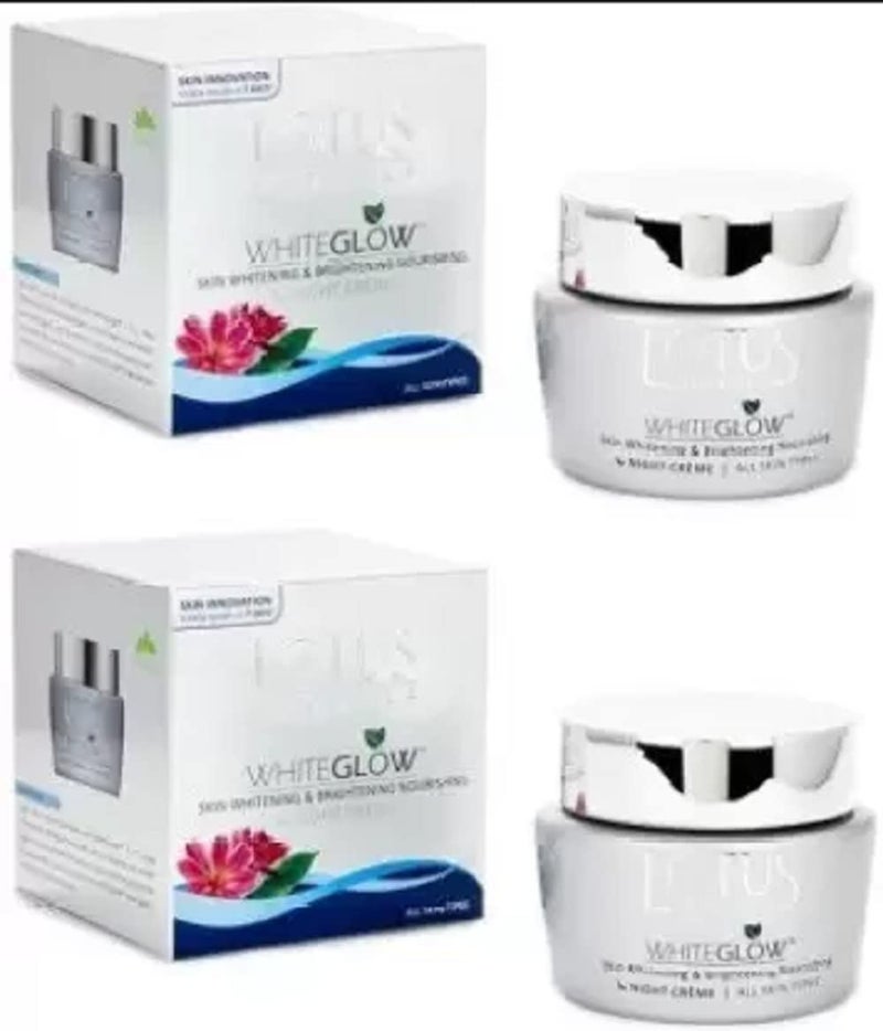 LOTUS HERBALS Lotus Herbals Whiteglow Skin Whitening  Brightening Nourishing Night Creme 60 G Pack Of 2120 G  - Image 2