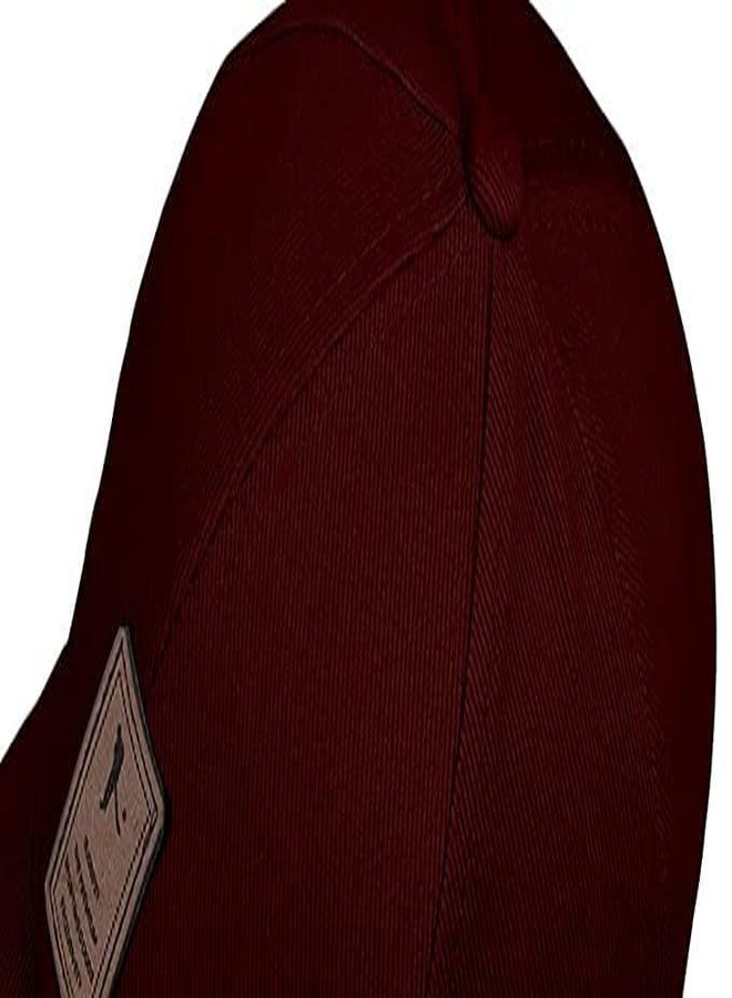pass pass 🧢 Maroon Baseball Cap - Classic Plain Sports Hat with Buckle Closure | Adjustable Unisex Dad Hat for Men & Women - Image 4