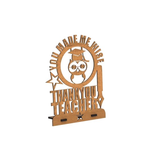 Gift Kya De Wooden Decorative Table Top for Teacher's Day - Unique Thankyou Gift (Bamboo Texture Big Size Eco-Friendly) - Image 4