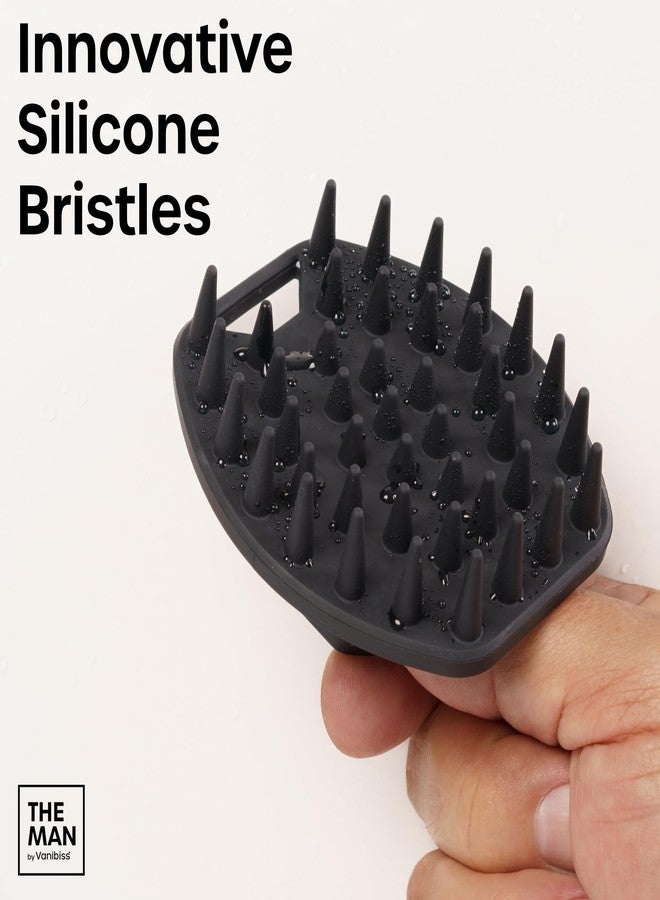 Vanibiss The Man Silicone Beard Scrubber for Men - Beard Brush & Beard Exfoliator for Men, Removes Beardruff & Deep Cleans, Beard Washing Brush, Beard Growth Accessories, Facial Beard Cleansing Brush (1 Set) - Image 5