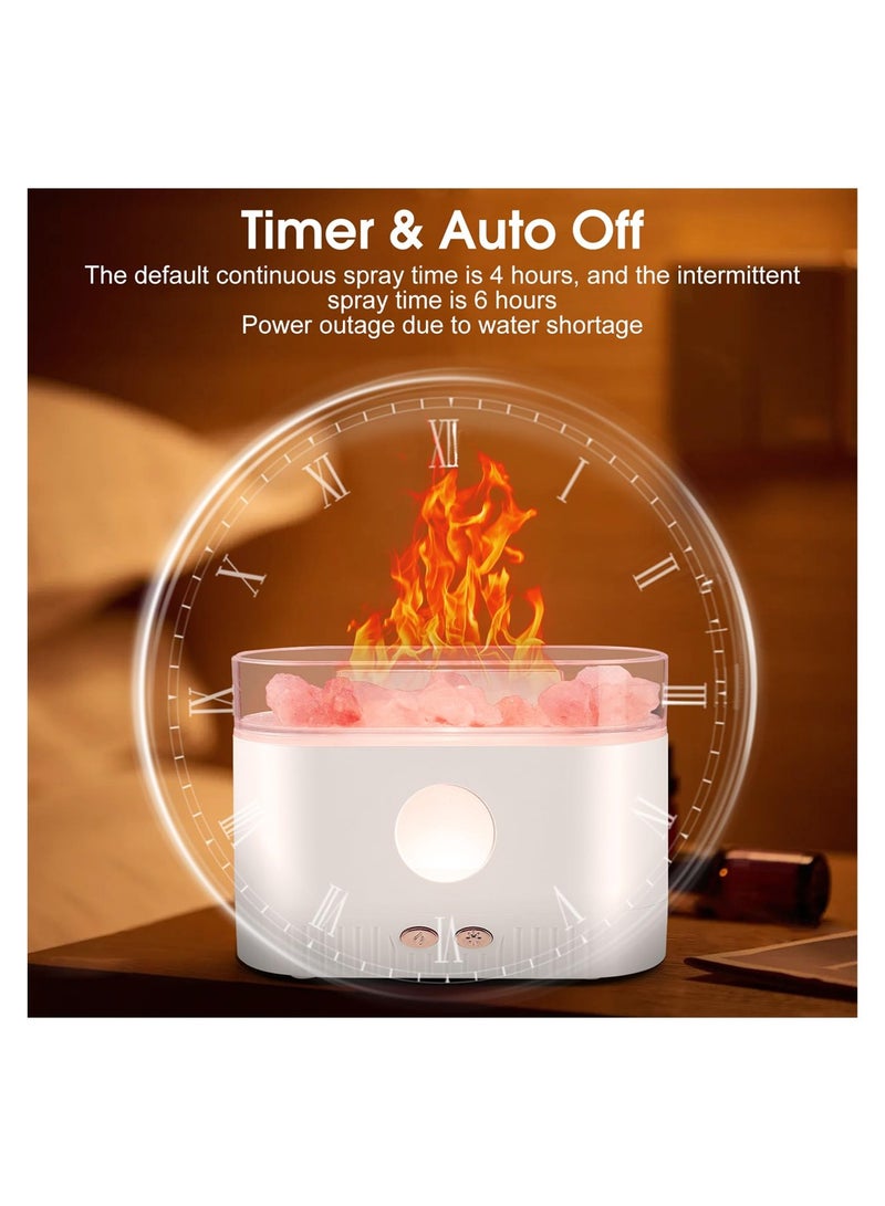 Luckam Flame Essential Oil Diffuser, Colour Night Lights Aromatherapy Diffuser, Silent Aromatherapy Mini humidifier, Cool Mist Diffuser with Waterless Auto Shut-Off Protection for Home, Office, 200mL - Image 4