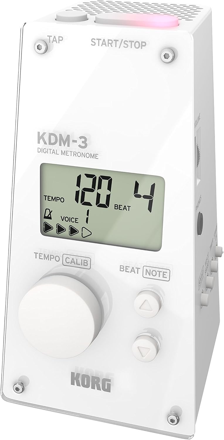 KORG KDM-3-WH Pyramid Style Digital Metronome - White - Image 1