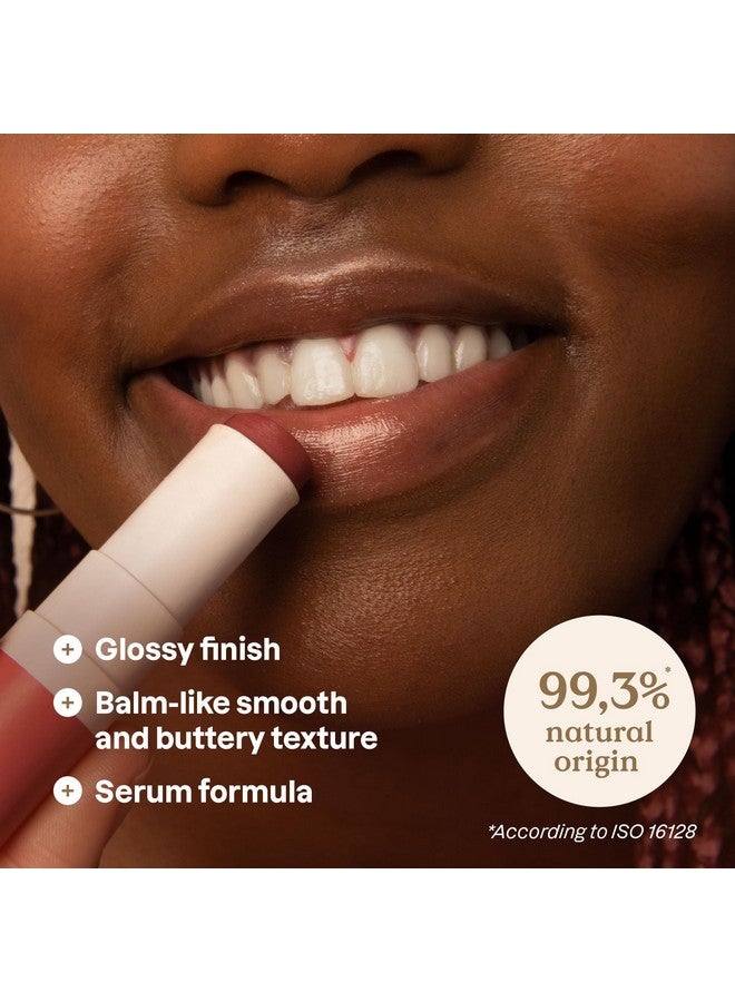 أتيتود أحمر شفاه أوشنلي شفاف من ATTITUDE، معتمد من مجموعة العمل البيئي، خالٍ من ثاني أكسيد التيتانيوم، مكياج وجمال نباتي، خالٍ من القسوة والبلاستيك، لون التوت السعيد، 0.12 أونصة - Image 2