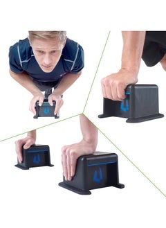 Ultimate Body Press Push Up Block Stands, Premium Flat Top Push Up Blocks with 3 Hand Positions