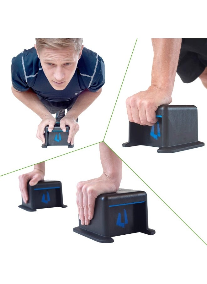 Ultimate Body Press - Ultimate Body Press Push Up Block Stands, Premium Flat Top Push Up Blocks with 3 Hand Positions - Image 1