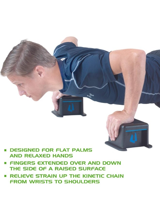 Ultimate Body Press - Ultimate Body Press Push Up Block Stands, Premium Flat Top Push Up Blocks with 3 Hand Positions - Image 1