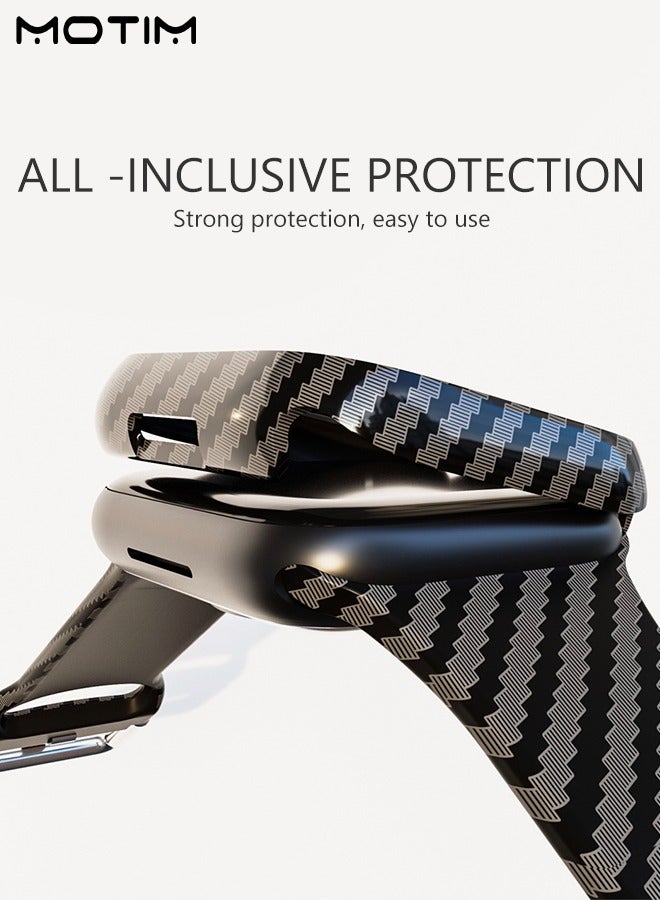 Motim Compatible with Apple Watch Band 41mm with Screen Protector Case, Shockproof Rugged Band Strap Wrist Band for iWatch Series 10/9/8/7 41mm with Bumper Case Cover  - Image 5