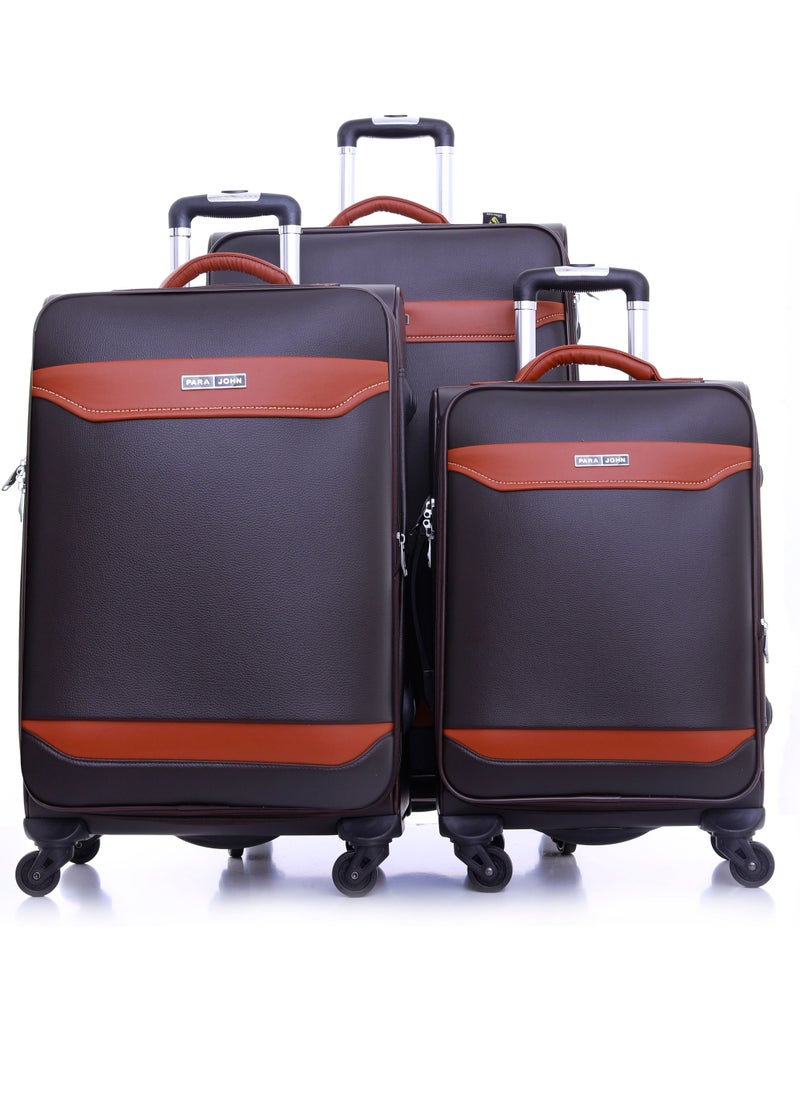 Buffalos Softside 3 Piece Luggage Trolley Set Black/Brown  20/24/28 - pzsku/Z210316AD614074F78561Z/45/_/1688210946/09d9cca9-cfcc-4303-9ef4-c214dc7b22db