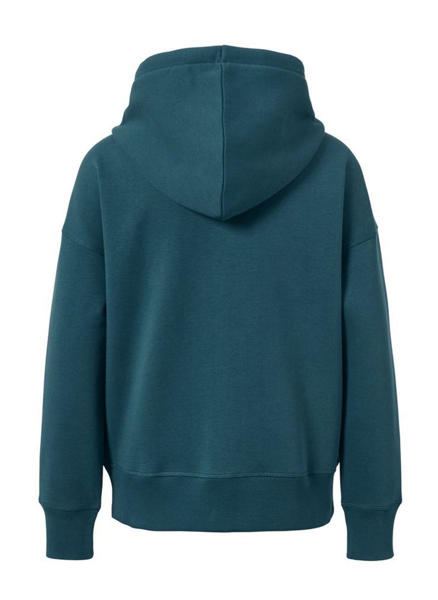 Tchibo Women Sportswear Fit Full Zip Long Sleeve Training Sweatshirts, Teal Green  - Image 3