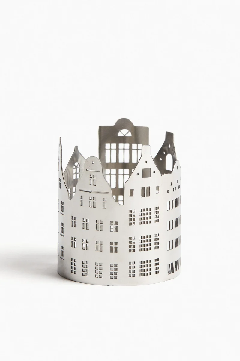 H&M Small cityscape tealight holder