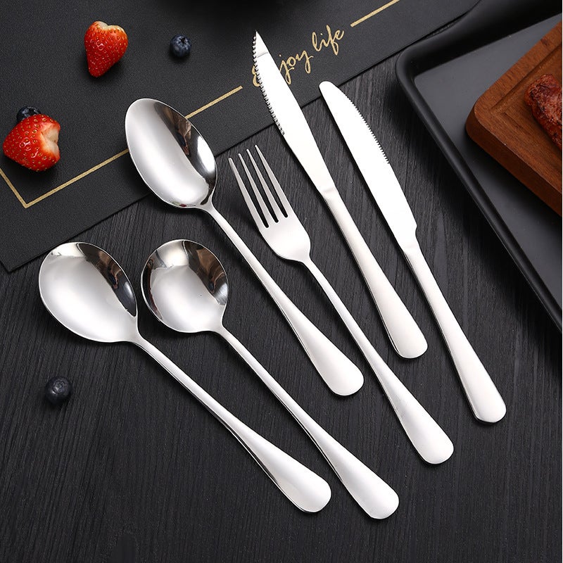 general 1010 Stainless Steel Western Cutlery Set Steak Knife Fork Spoon for Hotel and Restaurant - Image 3