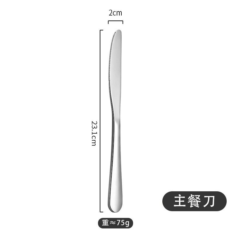 general 1010 Stainless Steel Western Cutlery Set Steak Knife Fork Spoon for Hotel and Restaurant - Image 1