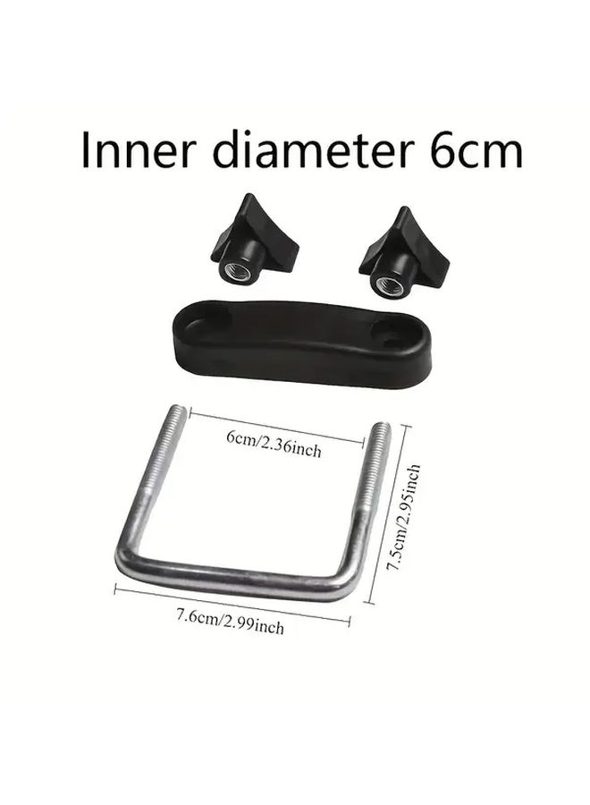 Heavy Duty U Bolt Clamp Set Inner Diameter 2 36 Inch Universal Roof Box Installation Accessory - Image 2