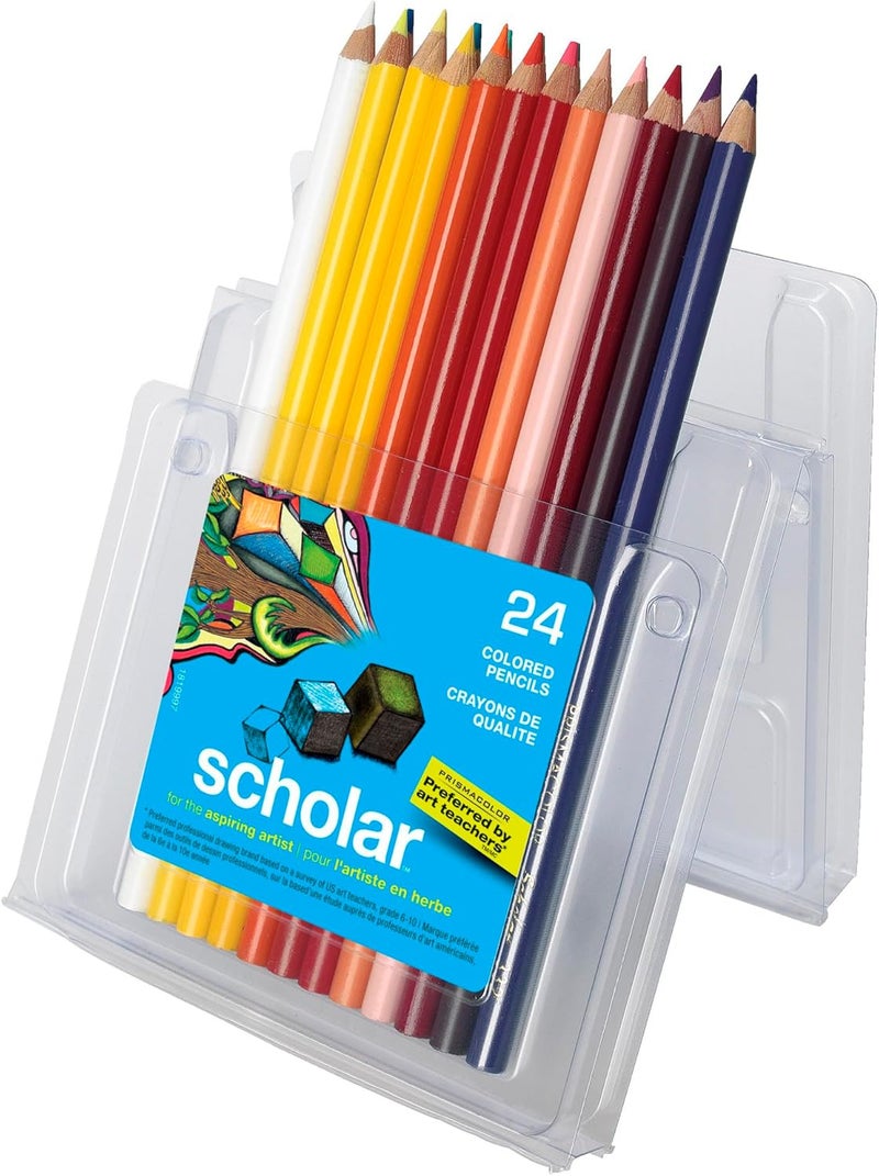 Prismacolor مجموعة أقلام تلوين بريزماكولور سكولار - ألوان متنوعة، 24 قلم - Image 2