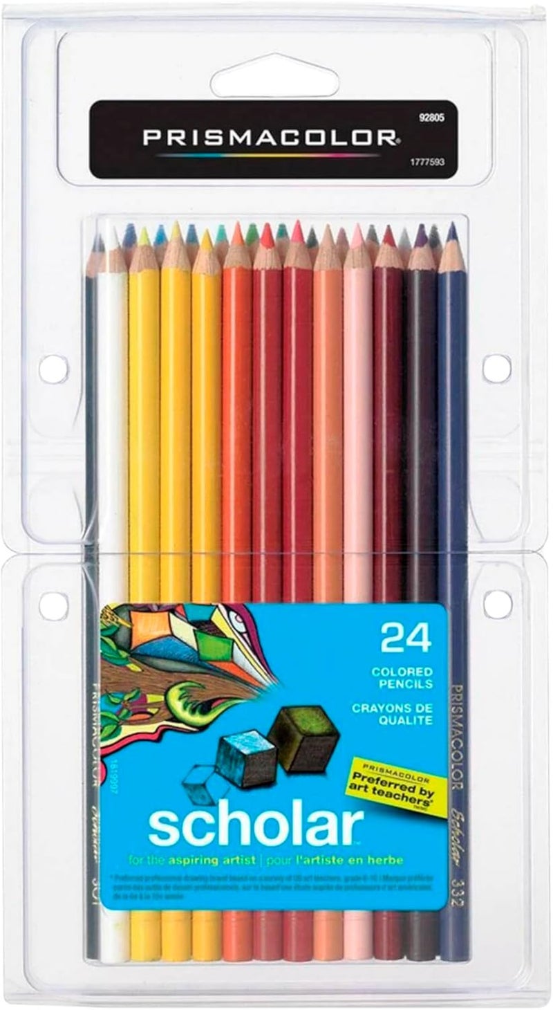 Prismacolor مجموعة أقلام تلوين بريزماكولور سكولار - ألوان متنوعة، 24 قلم - Image 1