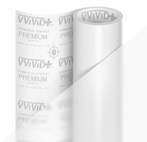 Frosted Matte Etched Adhesive Craft Window Vinyl Roll for Cricut Silhouette and Cameo 179 x 48 Frosted White