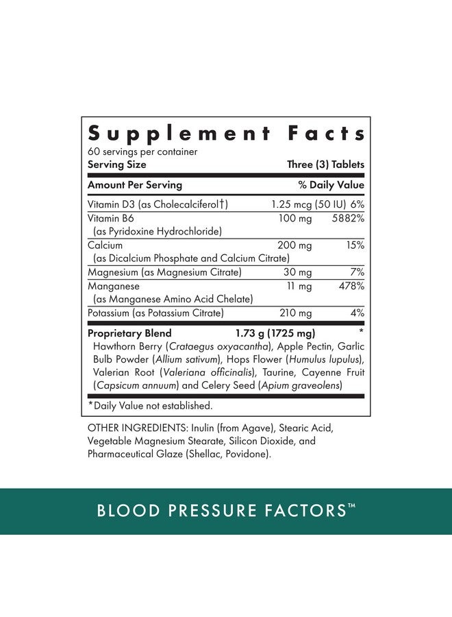 MICHAEL'S Health Naturopathic Programs Blood Pressure Factors - 180 Vegetarian Tablets - Provides Fluid Balance Support - Kosher - 60 Servings - Image 2