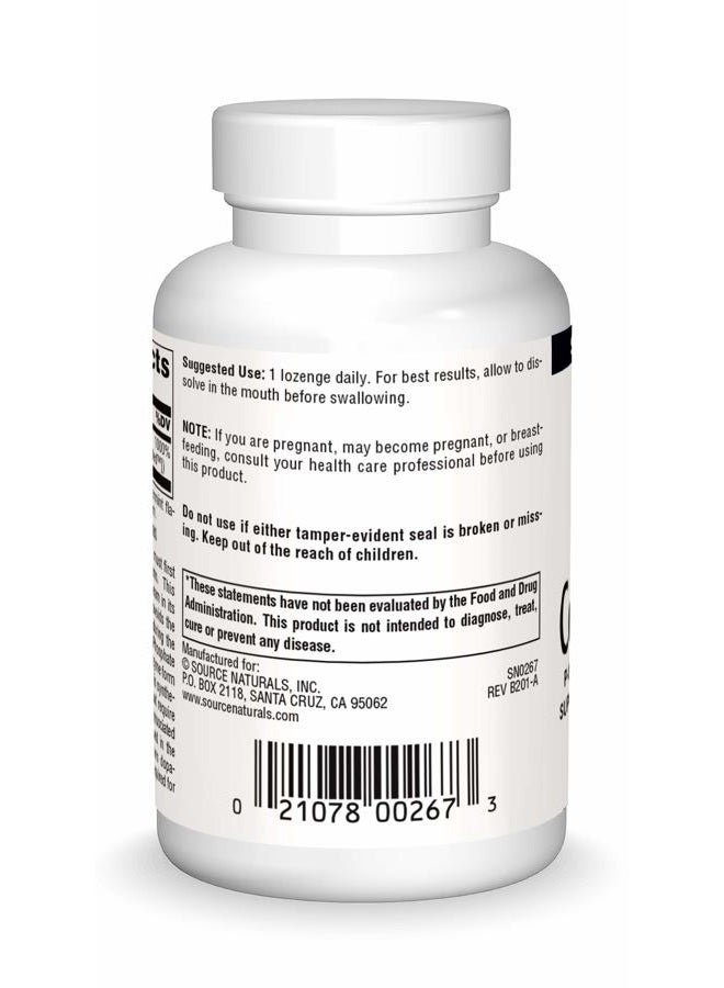 Source Naturals Coenzymated B-6, P-5 Pyridoxal-5 Phosphate Fast-Acting, Quick Dissolve Vitamin Supports Amino Acid Metabolism*, 25 mg - 120 Lozenges - Image 2