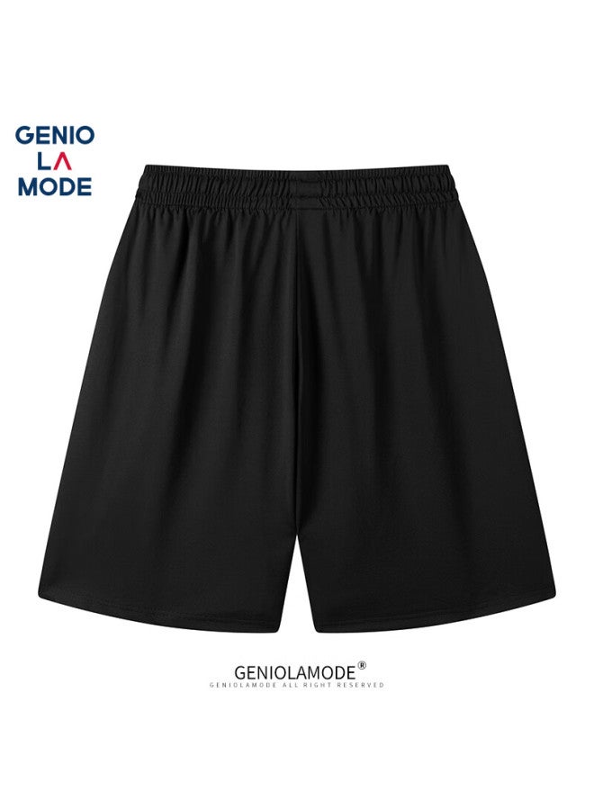 Geniolamode Men's Summer Thin Casual Loose Breathable Trendy Cropped Pants - Image 3