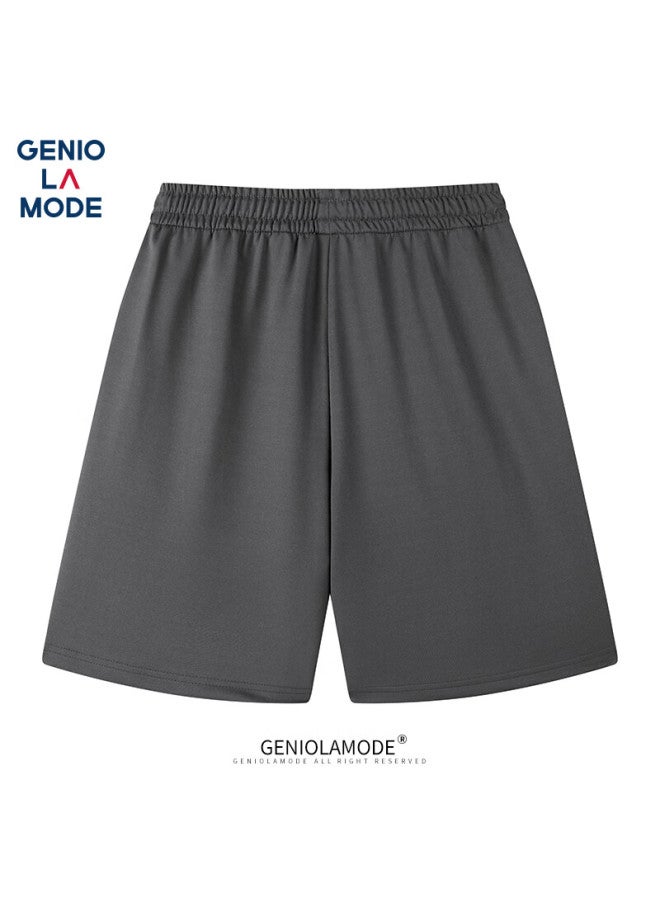 Geniolamode Men's Summer Thin Casual Loose Breathable Trendy Cropped Pants - Image 5