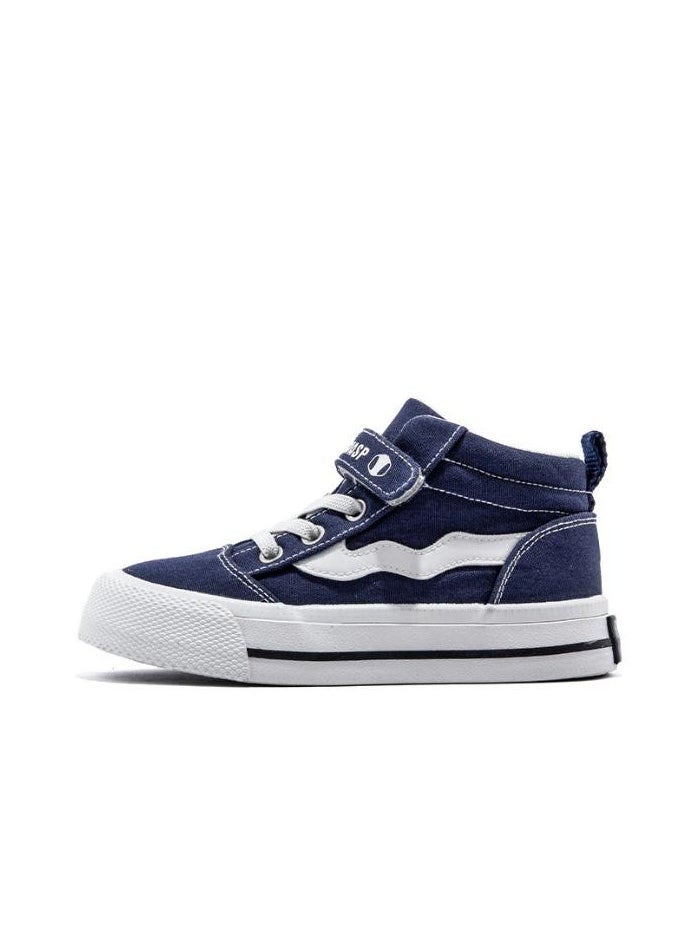 BIGWASP - Children's Soft Soled High Top Canvas Casual Sports Board Shoes - Image 1