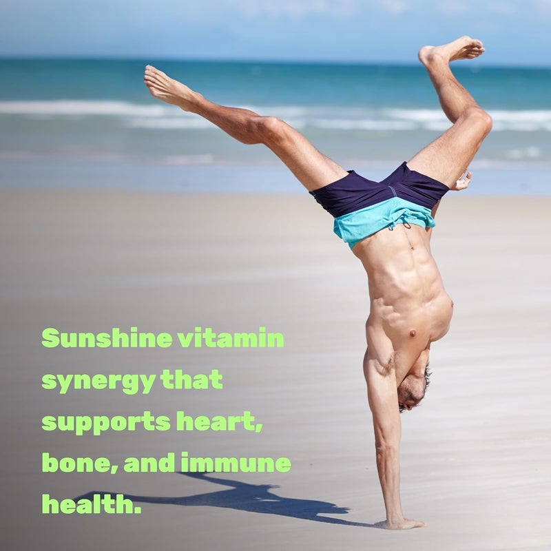 DEAL SUPPLEMENT Vitamin D3 5000 IU  K2 MK7 100mcg Softgels  2in1 Complex with Virgin Coconut Oil  Supports Heart Bone Teeth  Immune Health  Easy to Swallow - Image 4