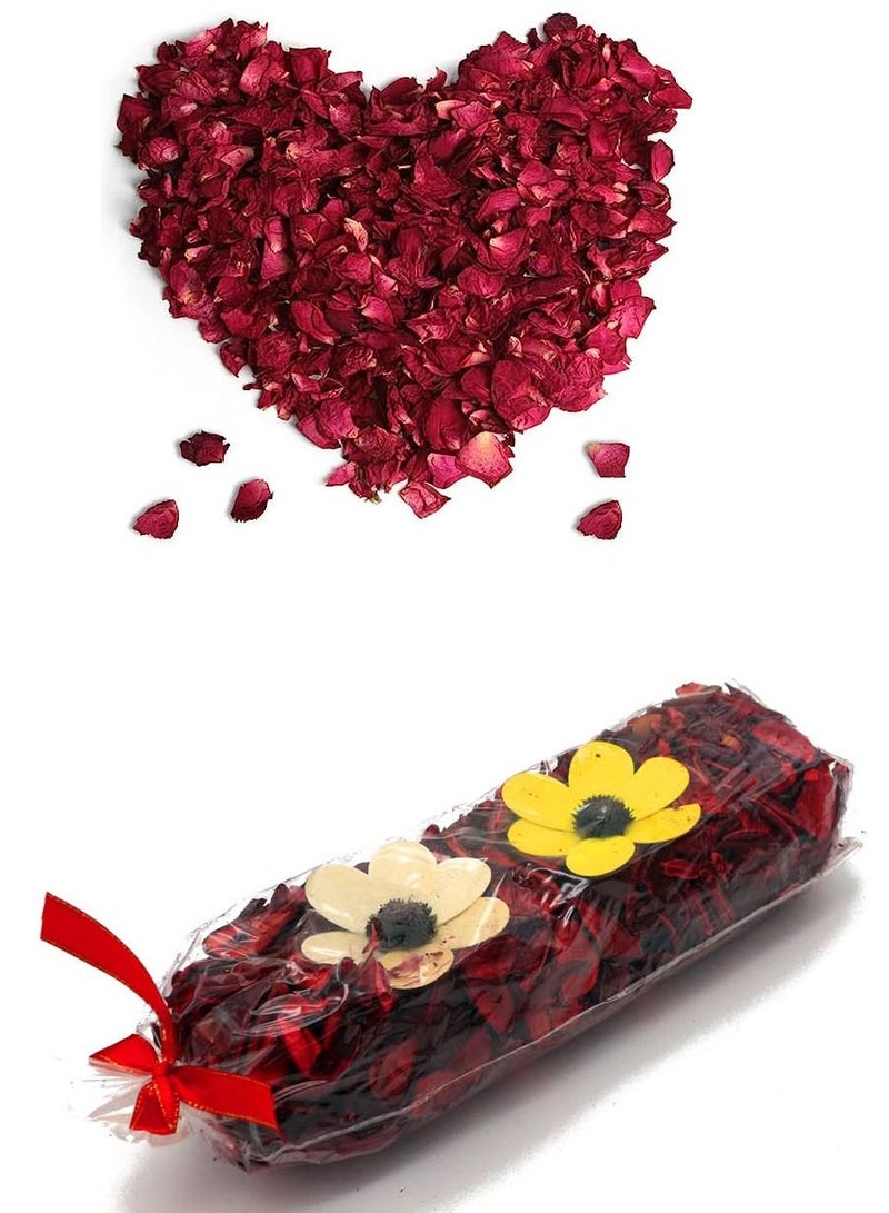 co arma A set of dried roses, multi-colored, 200 grams, consisting of 6 bags  - Image 5