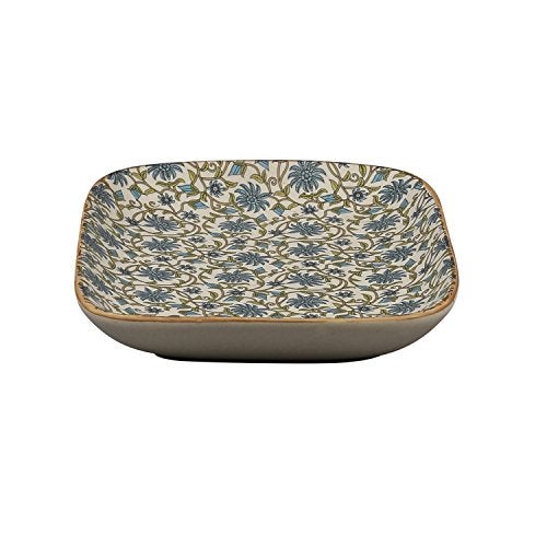 Miah Decor Ceramic Handcrafted Flowers Nut Serving Tray Decal, Set of 2, Multi-Color - Image 3