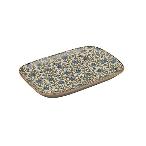 Miah Decor Ceramic Handcrafted Flowers Nut Serving Tray Decal, Set of 2, Multi-Color - Image 4