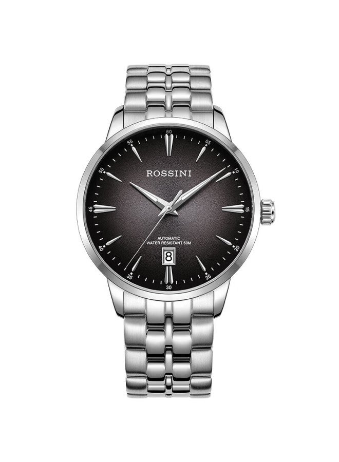 Rossini Men's Automatic Mechanical Watch Steel Band Calendar Men's Watch Birthday Christmas Valentine's Day Boyfriend Gift - Image 3