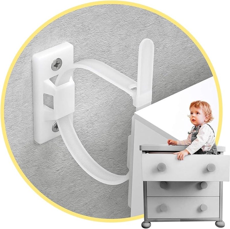 أشرطة تثبيت الأثاث على الحائط 20 مجموعة - طقم سلامة لحماية الأطفال - Image 2