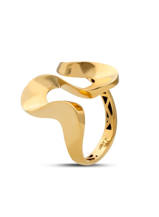 18K Pure Gold Women’s Ring - Premium Finish & Elegant Style - 2.68 Gram