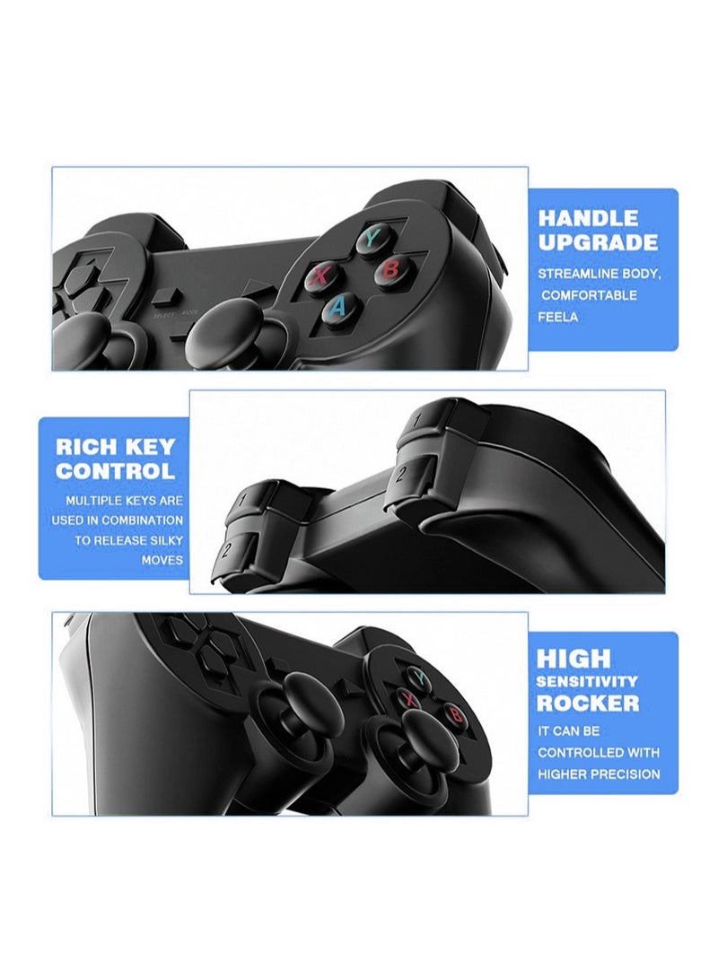 USB Wireless Game Controller Gamepad for PC/Laptop, Remote Wireless Controller for PS3, 360° Analog Joystick, Motion Sense Dual Vibration and Charging Cable - Image 5