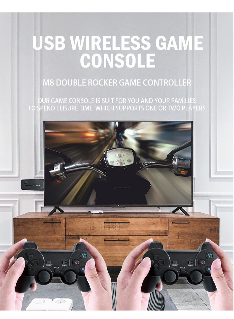 USB Wireless Game Controller Gamepad for PC/Laptop, Remote Wireless Controller for PS3, 360° Analog Joystick, Motion Sense Dual Vibration and Charging Cable - Image 2