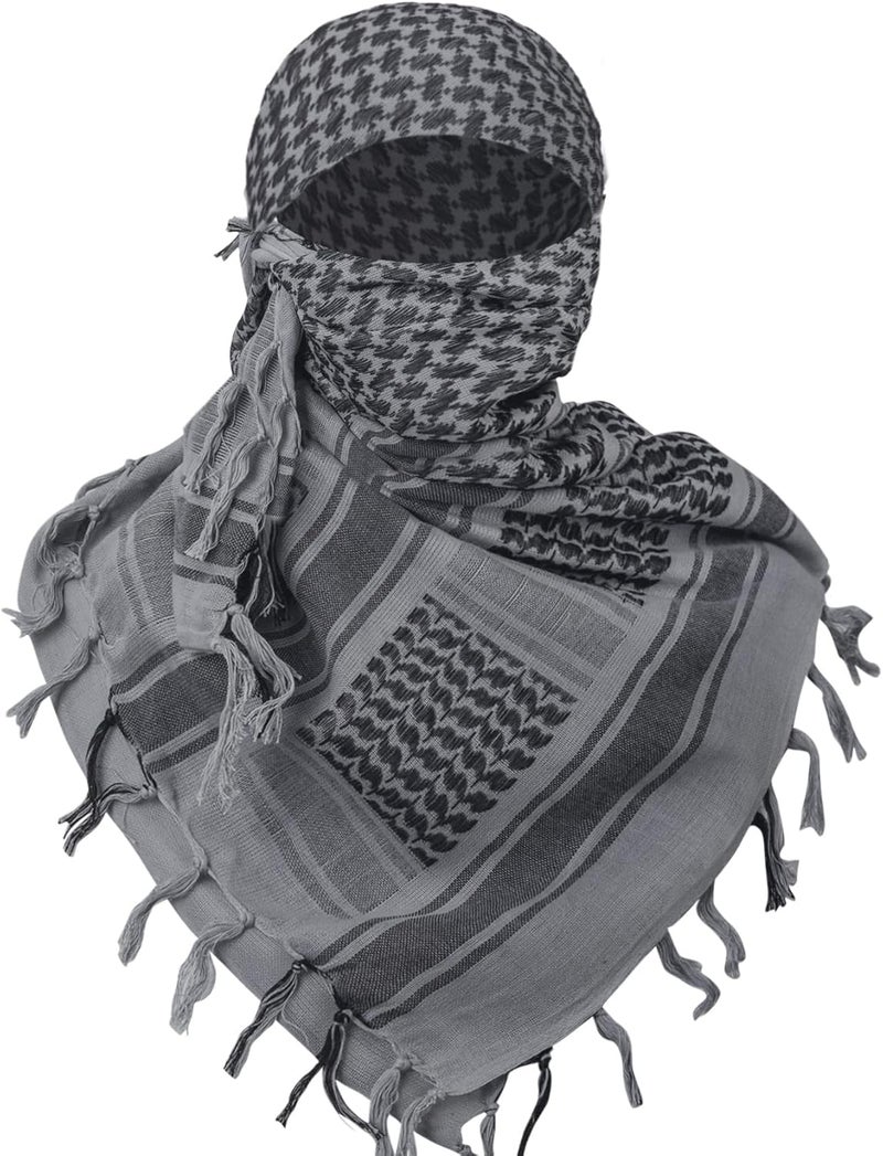 Aonal Store Military Shemagh Tactical Desert Scarf, 100% Cotton Keffiyeh Neck Head Scarf Wrap for Men Women - Image 2