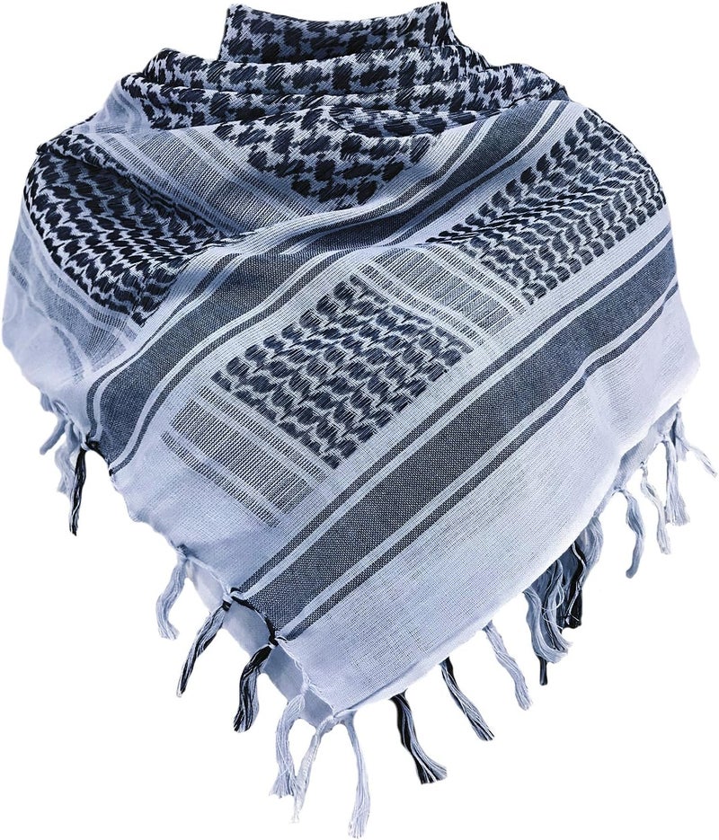 Aonal Store Military Shemagh Tactical Desert Scarf, 100% Cotton Keffiyeh Neck Head Scarf Wrap for Men Women - Image 5