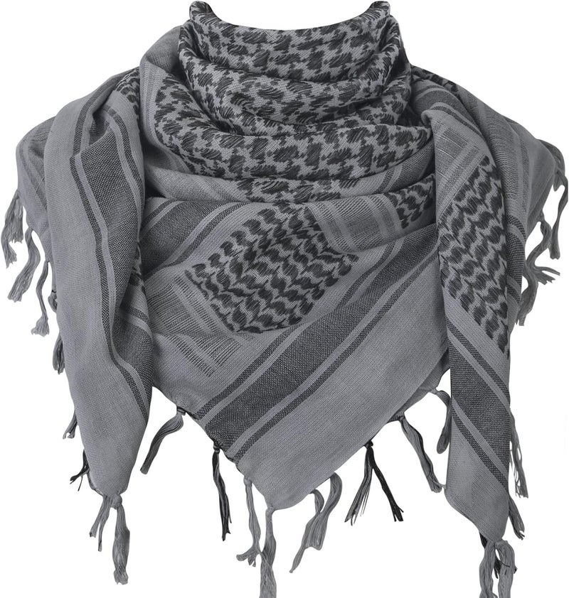 Aonal Store Military Shemagh Tactical Desert Scarf, 100% Cotton Keffiyeh Neck Head Scarf Wrap for Men Women - Image 1
