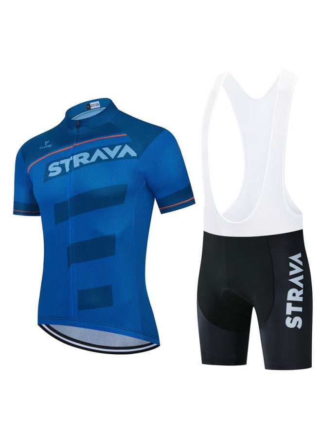 strava Summer Outdoor Cycling Clothing For Men And Women Short-sleeved Road Mountain Bike Cycling Breathable Equipment