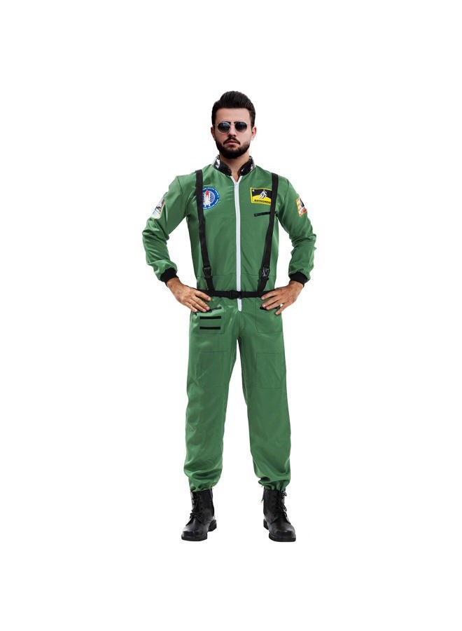 EraSpooky Astronaut Costume Men Halloween Spaceman Suit Adults Pilot - Image 1