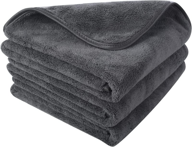 Auto Hub Heavy Microfiber Cloth for Car Cleaning and Detailing, Double Sided, Microfiber Towel for Car & Bike,Super Soft Car Wash Cloth, 600 GSM (Size 40cm x 40cm) Pack of 2, Color: Grey - Image 1