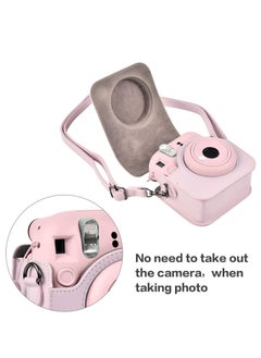 Generic Rotective and Portable Case Compatible with Fujifilm for Instax Mini 12 Camera PU Leather Bag with Pocket and Adjustable Shoulder Strap  - Image 3