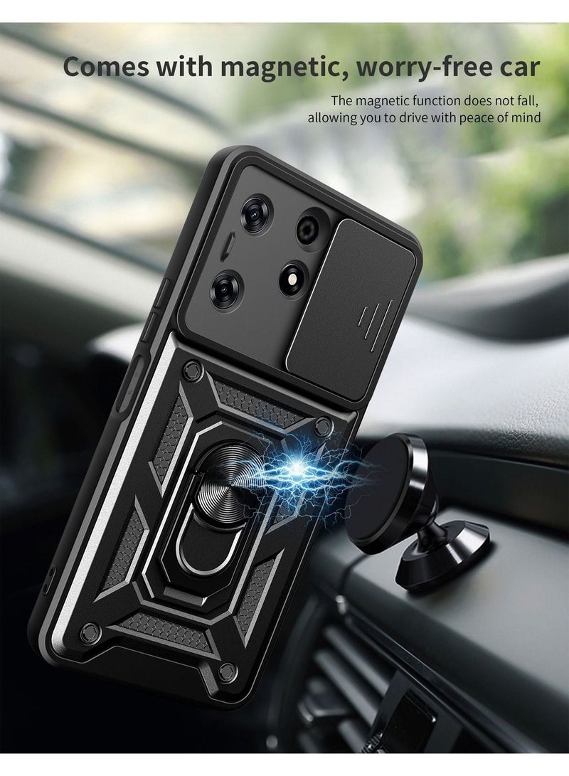 Tecno Spark 10 Pro 4G Case Cover Slide Camera Len Protector Silicone Non-slip Shockproof Anti-Scratch Protective Anti-scratch Mobile Phone Back Cover Full Body Accessories Protector