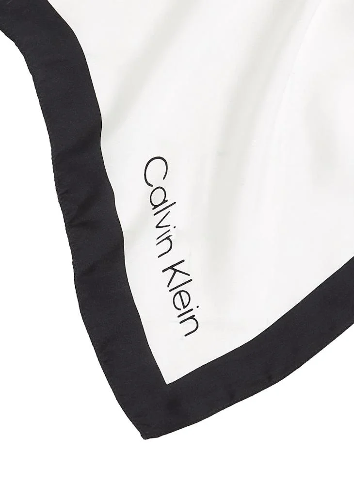 CALVIN KLEIN SILK LOGO BANDANA