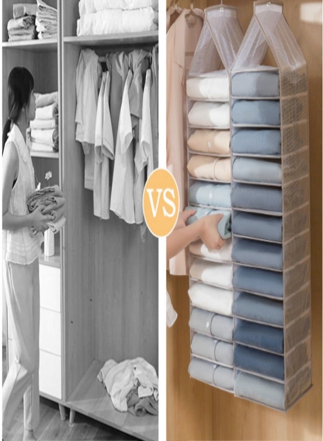 MIXDE 12-Shelf Closet Hanging Storage Shelves - Image 4