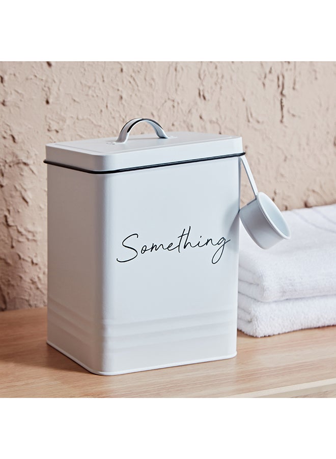 Home Box Vintage Washing Powder Storage Box with Lid and Scoop 18 x 25.5 x 15.5 cm  - Image 1