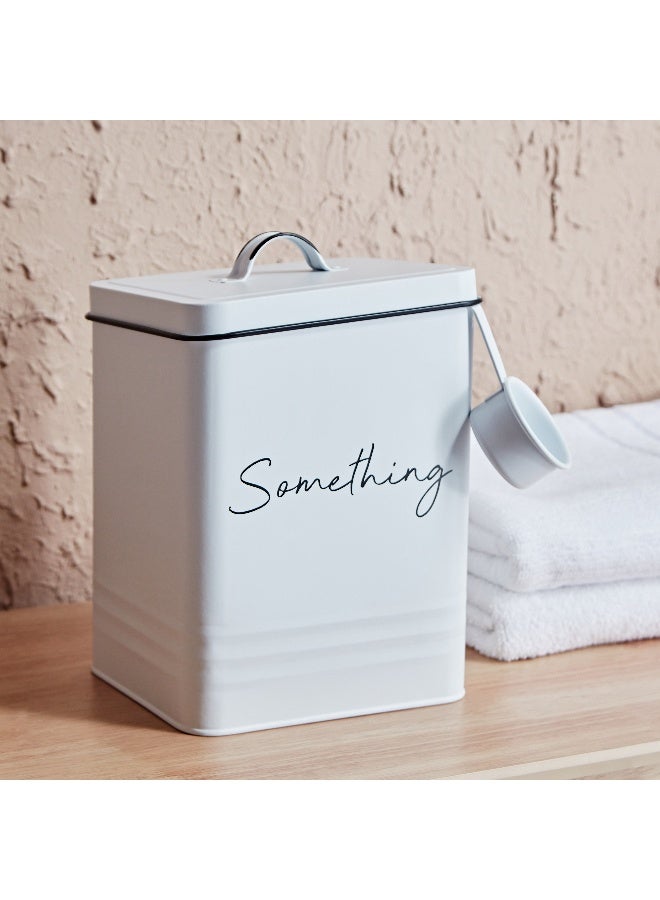 Home Box Vintage Washing Powder Storage Box with Lid and Scoop 18 x 25.5 x 15.5 cm  - Image 2