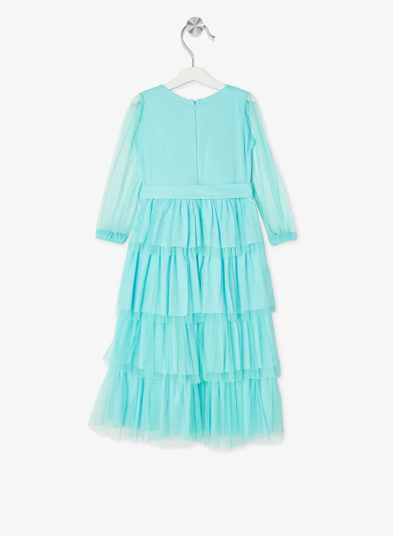 Little Golden Apple Little Tiered Tulle Dress