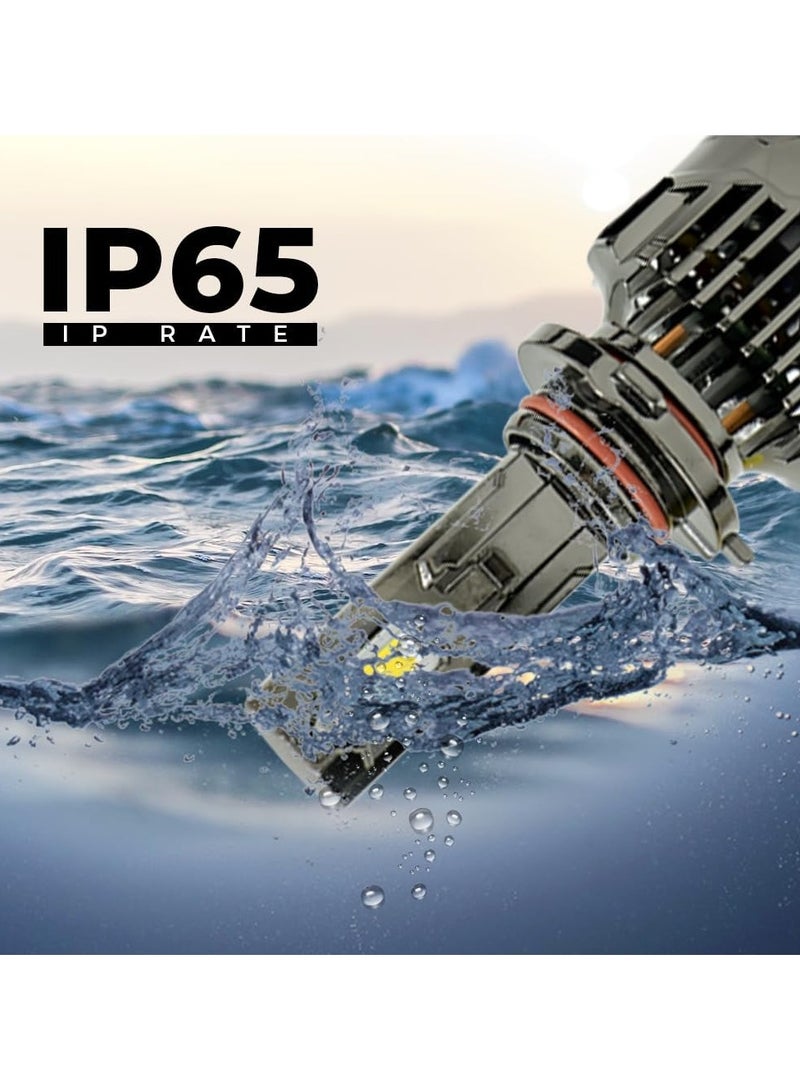 توبيز مجموعة مصابيح أمامية LED جديدة تمامًا من طراز LX 45-9005/9006 بدرجة حرارة لون 6500 كلفن وقوة 90 وات وقوة 9000 لومن وإضاءة فائقة مثالية للرحلات الطويلة - Image 4