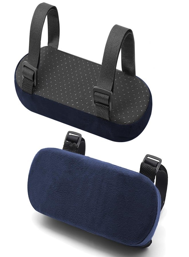 TecoKart® 2Pcs Chair Armrest Cushion Pad Set, Comfortable Memory Foam Elbow Support for Gaming Chair & Office Chair, Thick Armrest Covers with Quick Release Buckle & Anti-Slip Design - Image 1